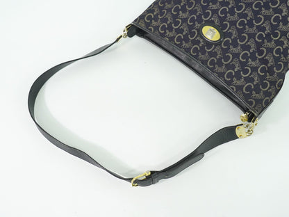 CELINE Cマカダム ショルダーバッグ ネイビー