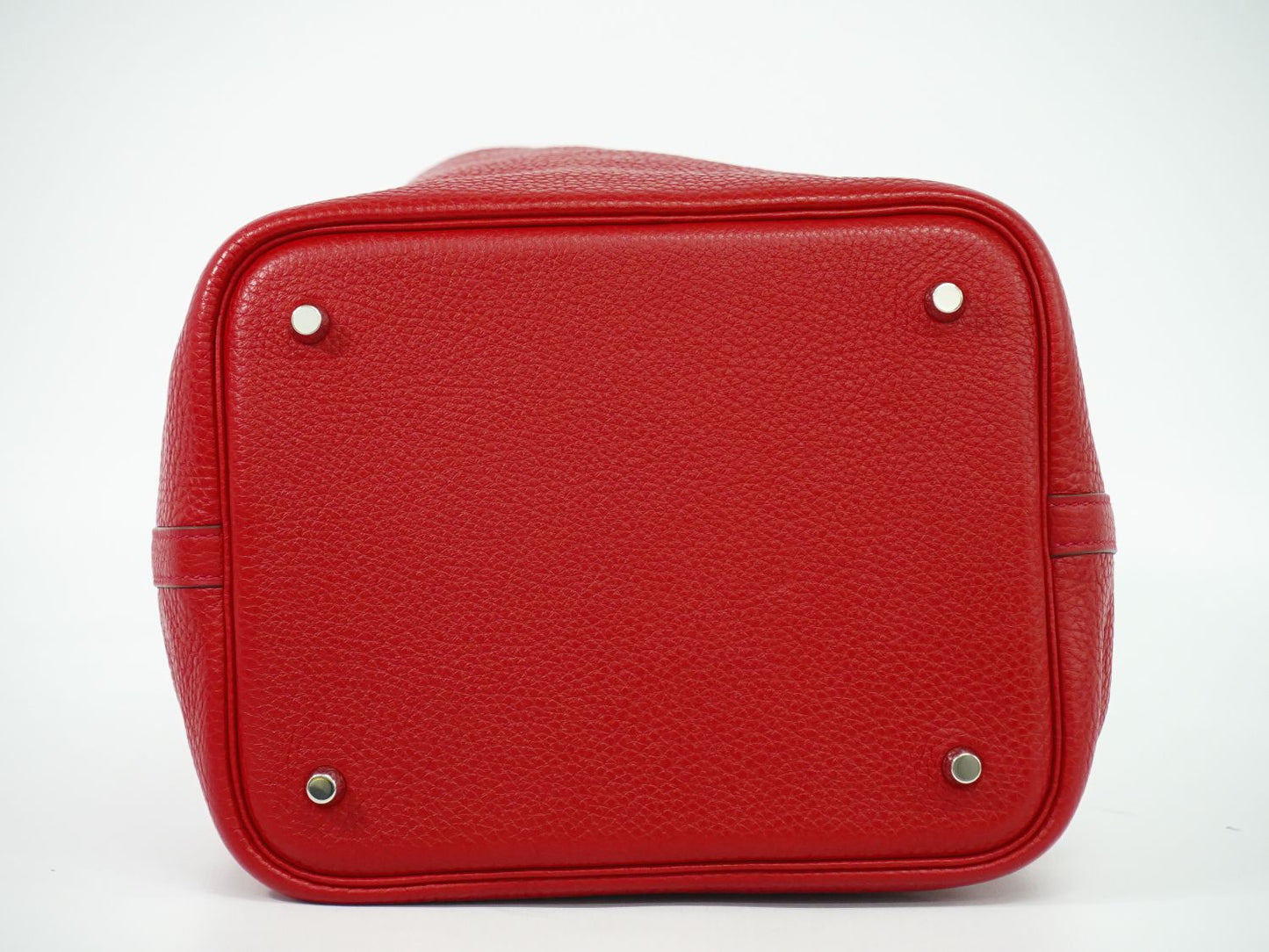HERMES ピコタンロック MM ハンドバッグ T刻 レッド
