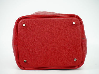HERMES ピコタンロック MM ハンドバッグ T刻 レッド