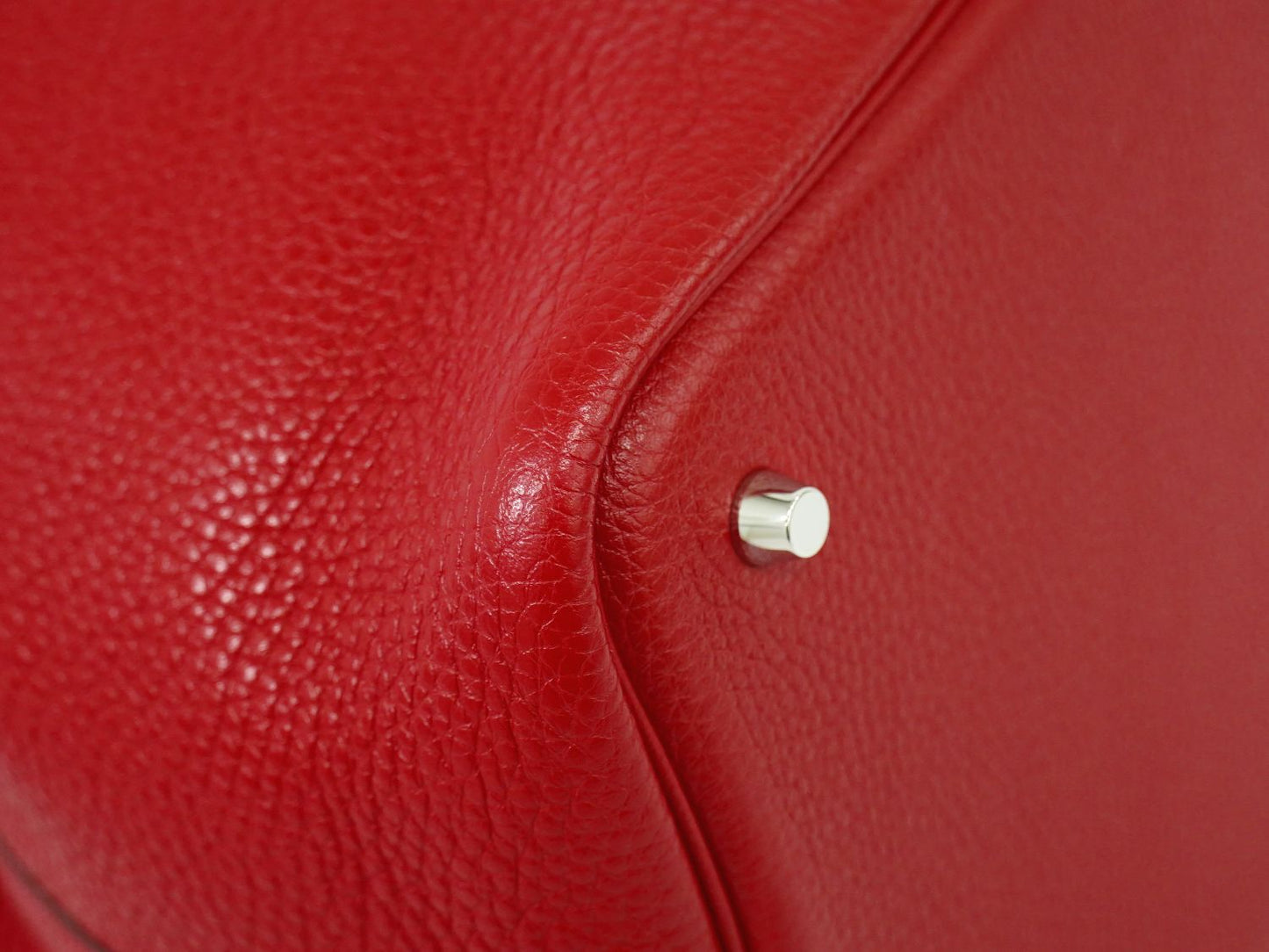 HERMES ピコタンロック MM ハンドバッグ T刻 レッド