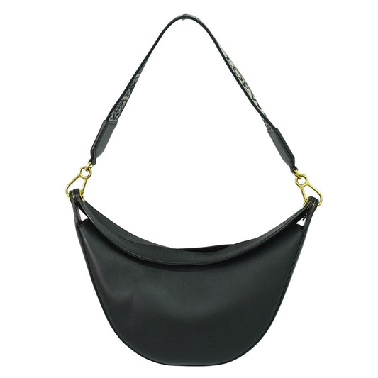 LOEWE ルナ ホーボー ショルダーバッグ ブラック