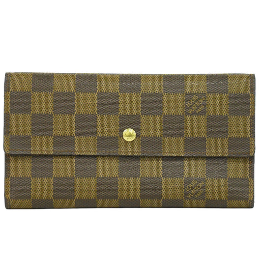 LOUIS VUITTON ポルトフォイユ インターナショナル ダミエ エベヌ 長財布 M61217
