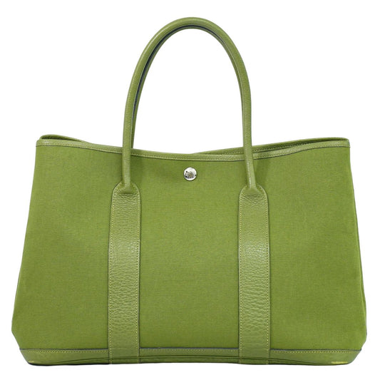 HERMES ガーデンパーティ PM トートバッグ □J刻 カーキ