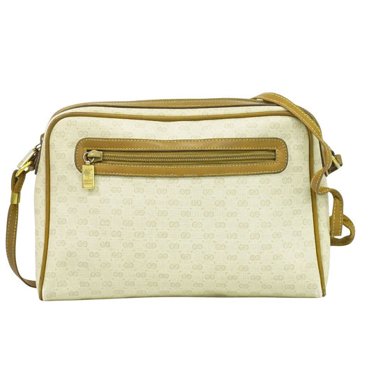 GUCCI オールドグッチ マイクロGG ショルダーバッグ アイボリー