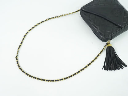 CHANEL ココマーク マトラッセ ショルダーバッグ ブラック