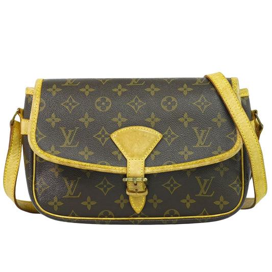 LOUIS VUITTON ソローニュ モノグラム ショルダーバッグ ブラウン M42250
