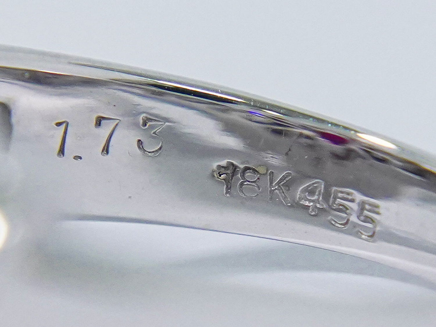 ルビー 1.73ct ダイヤモンド 0.46 0.12ct 18K WG リング 11号 レッド