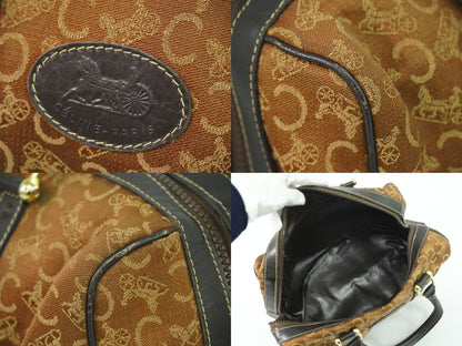 CELINE Cサルキー ミニボストンバッグ ブラウン