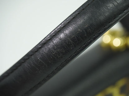 GIANNI VERSACE レオパード柄 ハンドバッグ イエロー ブラック