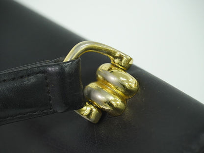 GIANNI VERSACE レオパード柄 ハンドバッグ イエロー ブラック