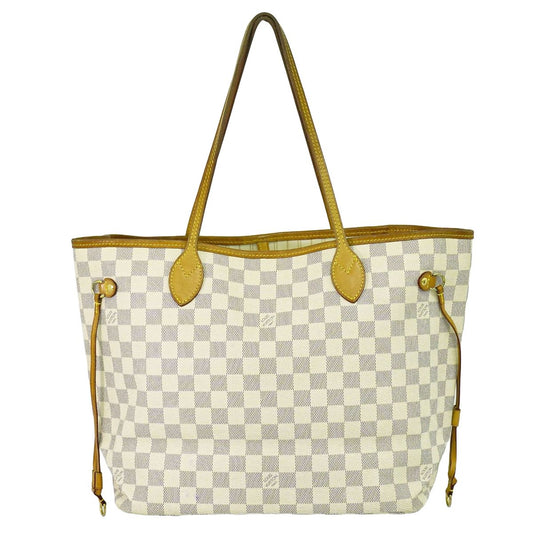 LOUIS VUITTON 新型 ネヴァーフル MM ダミエ アズール トートバッグ N41361