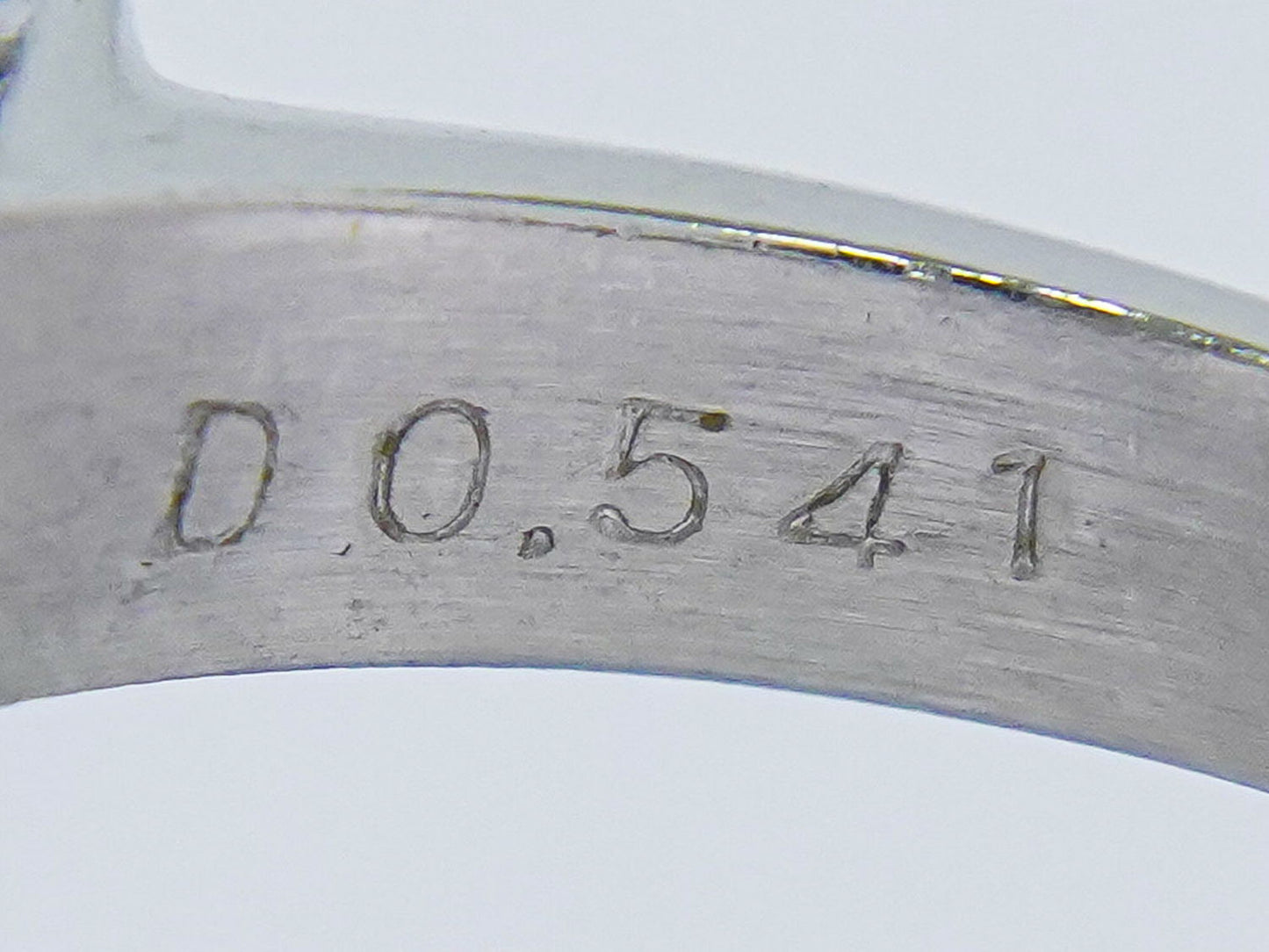 ブラックオパール 7.344ct ダイヤモンド 0.541ct Pt900 リング 14号 ブルー