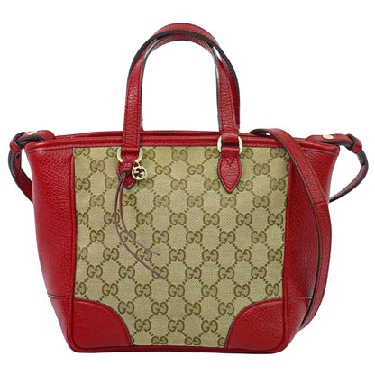 GUCCI GGキャンバス 2WAY ショルダーバッグ ベージュ レッド 449241