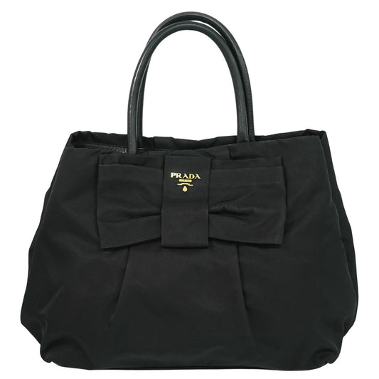 PRADA リボン ハンドバッグ ブラック