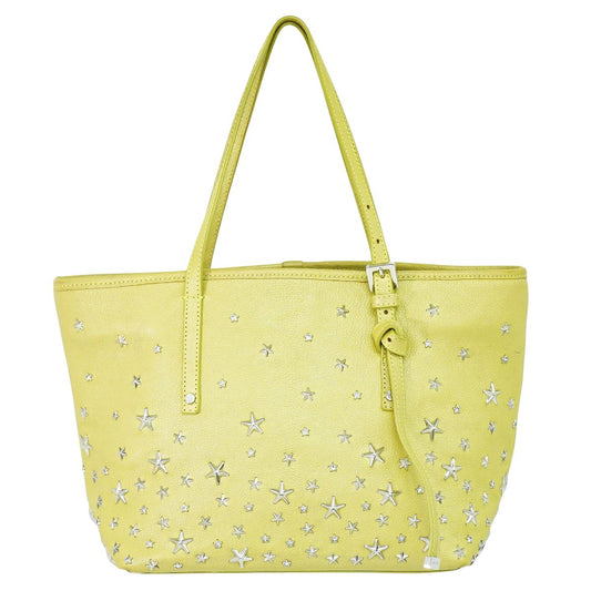 JIMMY CHOO スタースタッズ トートバッグ イエロー