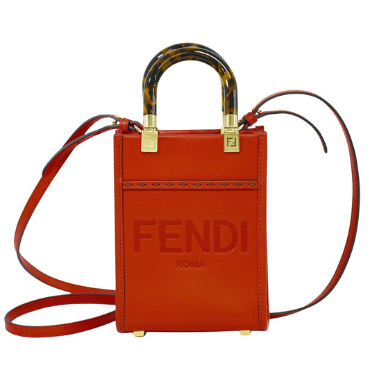 FENDI サンシャイン ショッパー ミニ 2WAY レッド 8BS051