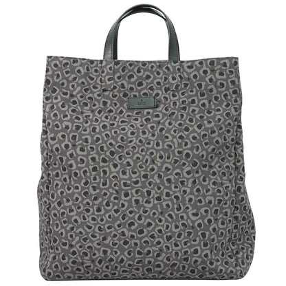 GUCCI レオパード トートバッグ グレー 341739