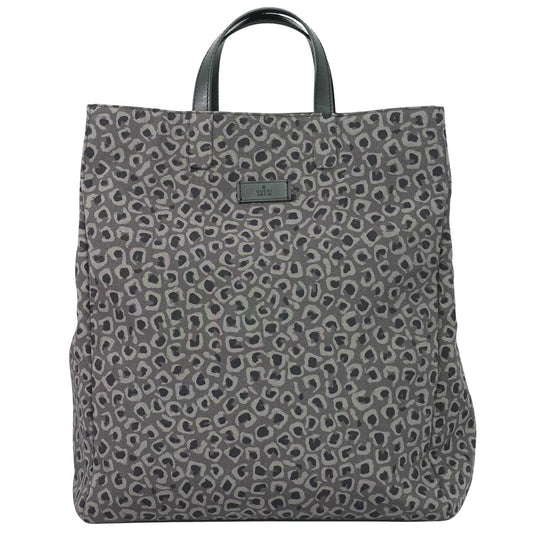 GUCCI レオパード トートバッグ グレー 341739