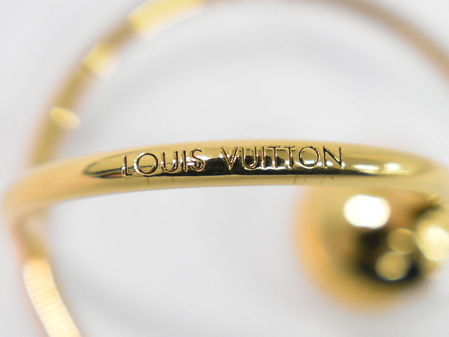 LOUIS VUITTON エクリプス フェイクパール リング M 14号 GP M1080M