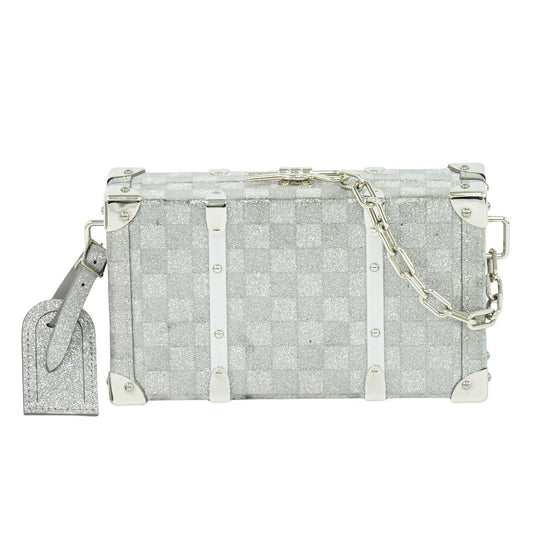 LOUIS VUITTON ダミエ グリッター ウォレットトランク シルバー