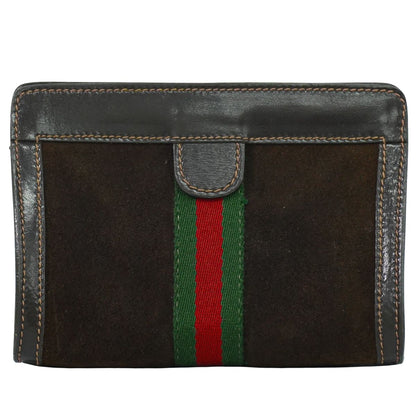 GUCCI PARFUMS シェリーライン ポーチ ブラウン