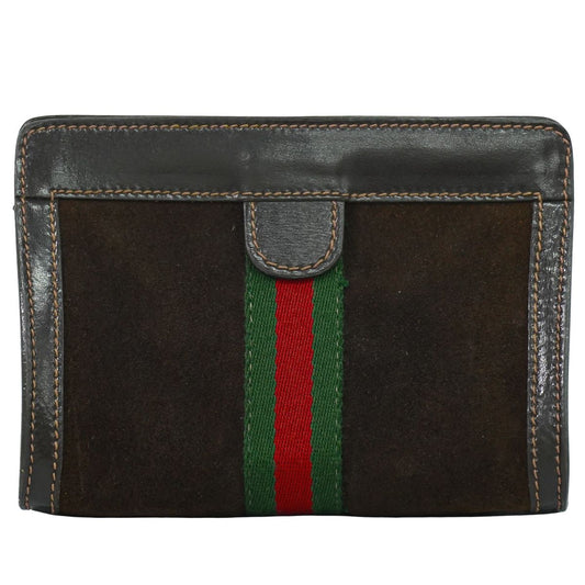 GUCCI PARFUMS シェリーライン ポーチ ブラウン
