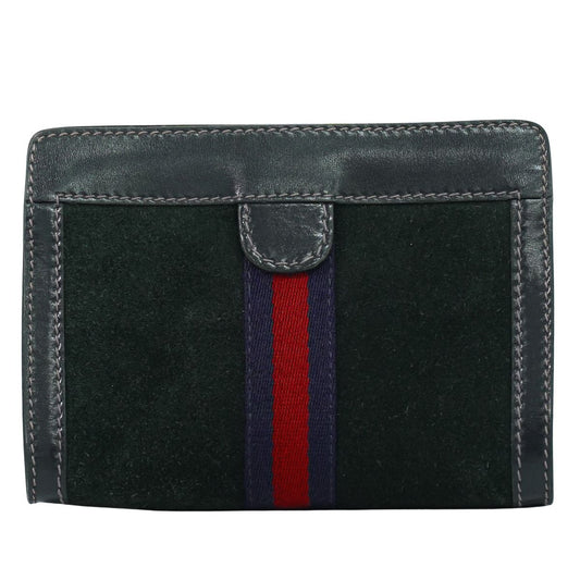 GUCCI PARFUMS シェリーライン クラッチバッグ ブラック ネイビー