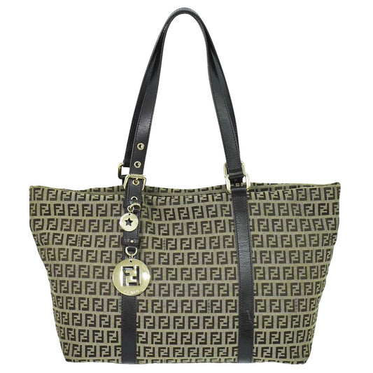 FENDI ズッキーノ トートバッグ ベージュ ブラウン 8BH215