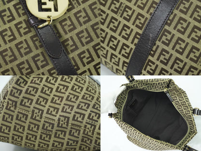 FENDI ズッキーノ トートバッグ ベージュ ブラウン 8BH215