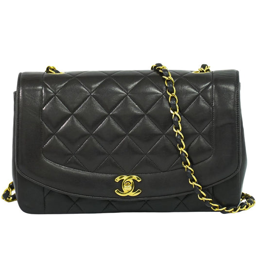 CHANEL ダイアナ ココマーク ショルダーバッグ ブラック