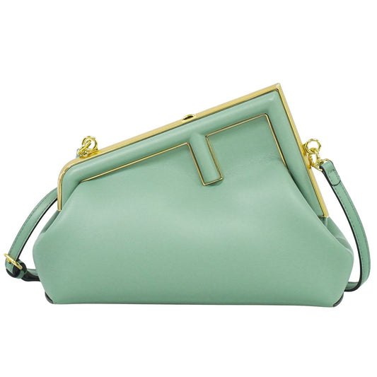 FENDI ファースト スモール2WAY ミントグリーン系 8BP129
