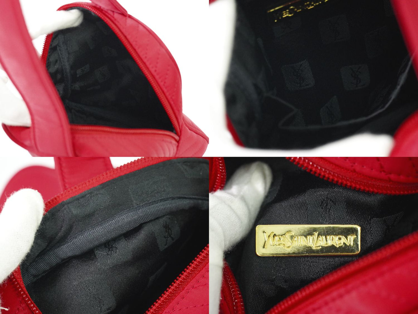 YVES SAINT LAURENT ハンドバッグ レッド