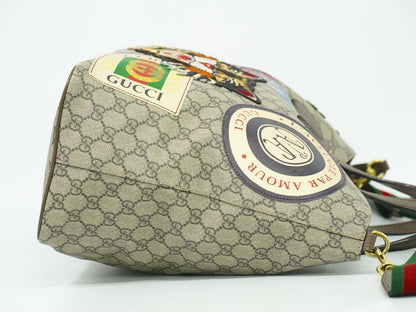 GUCCI クーリエ GGスプリーム 2WAY ショルダーバッグ ベージュ マルチカラー 474085