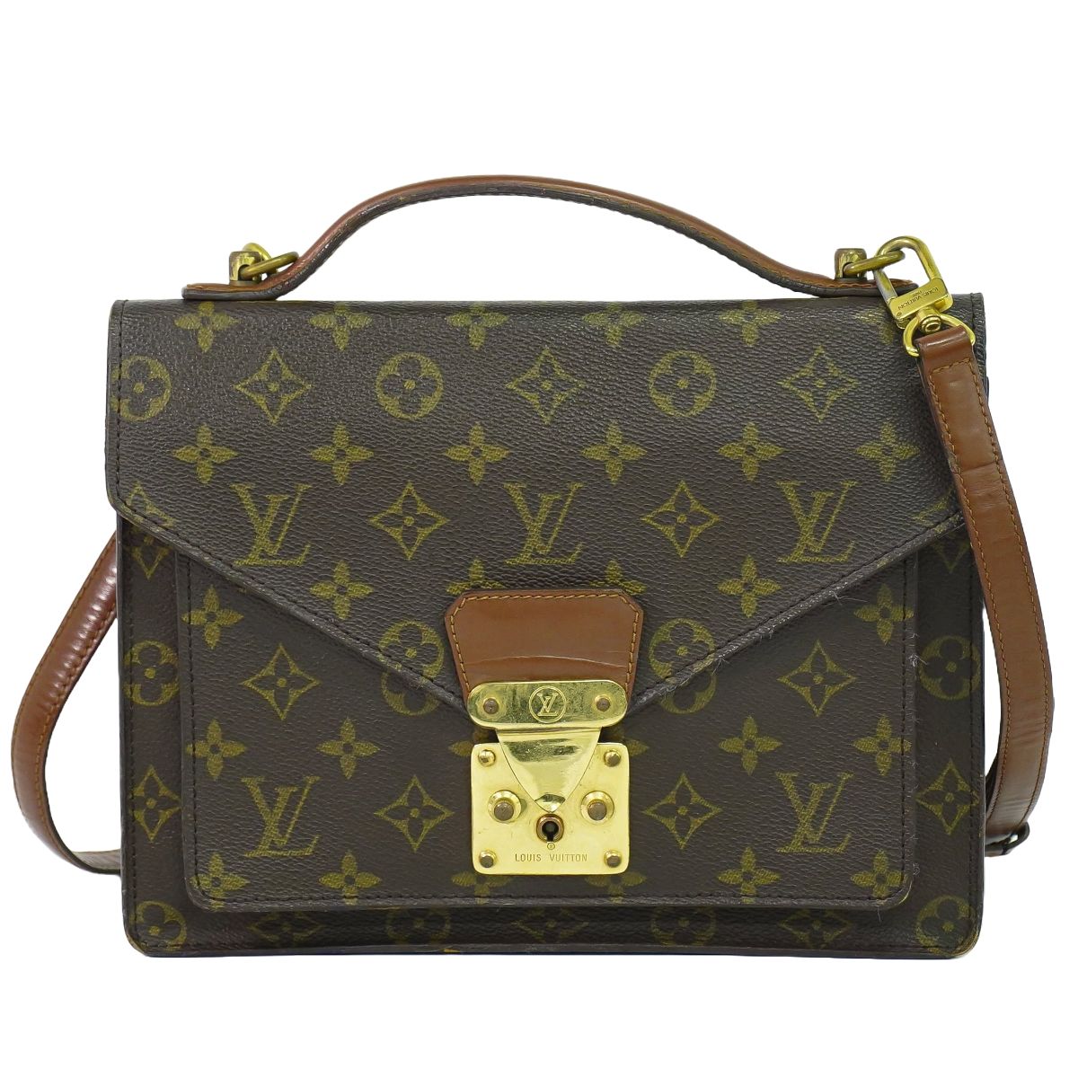 LOUIS VUITTON モンソー 26 モノグラム 2WAY ショルダーバッグ M51187 