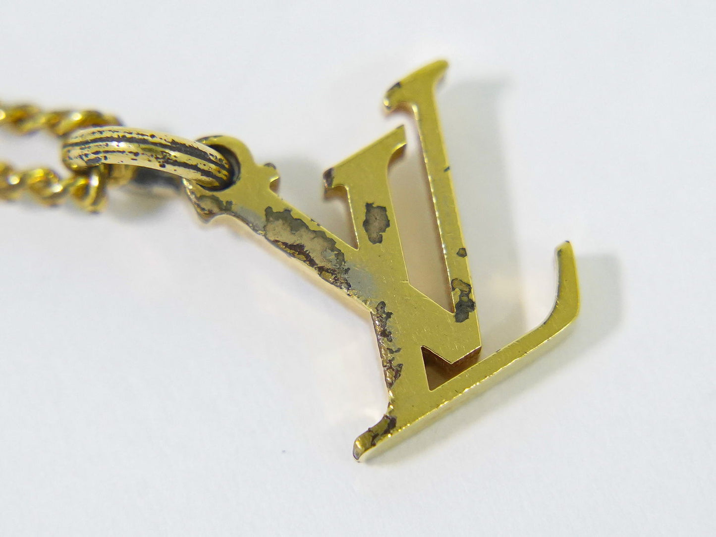 LOUIS VUITTON ロゴ ネックレス GP M80189