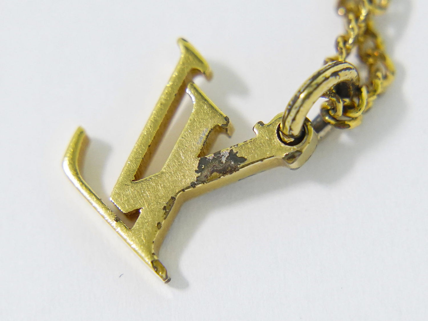 LOUIS VUITTON ロゴ ネックレス GP M80189