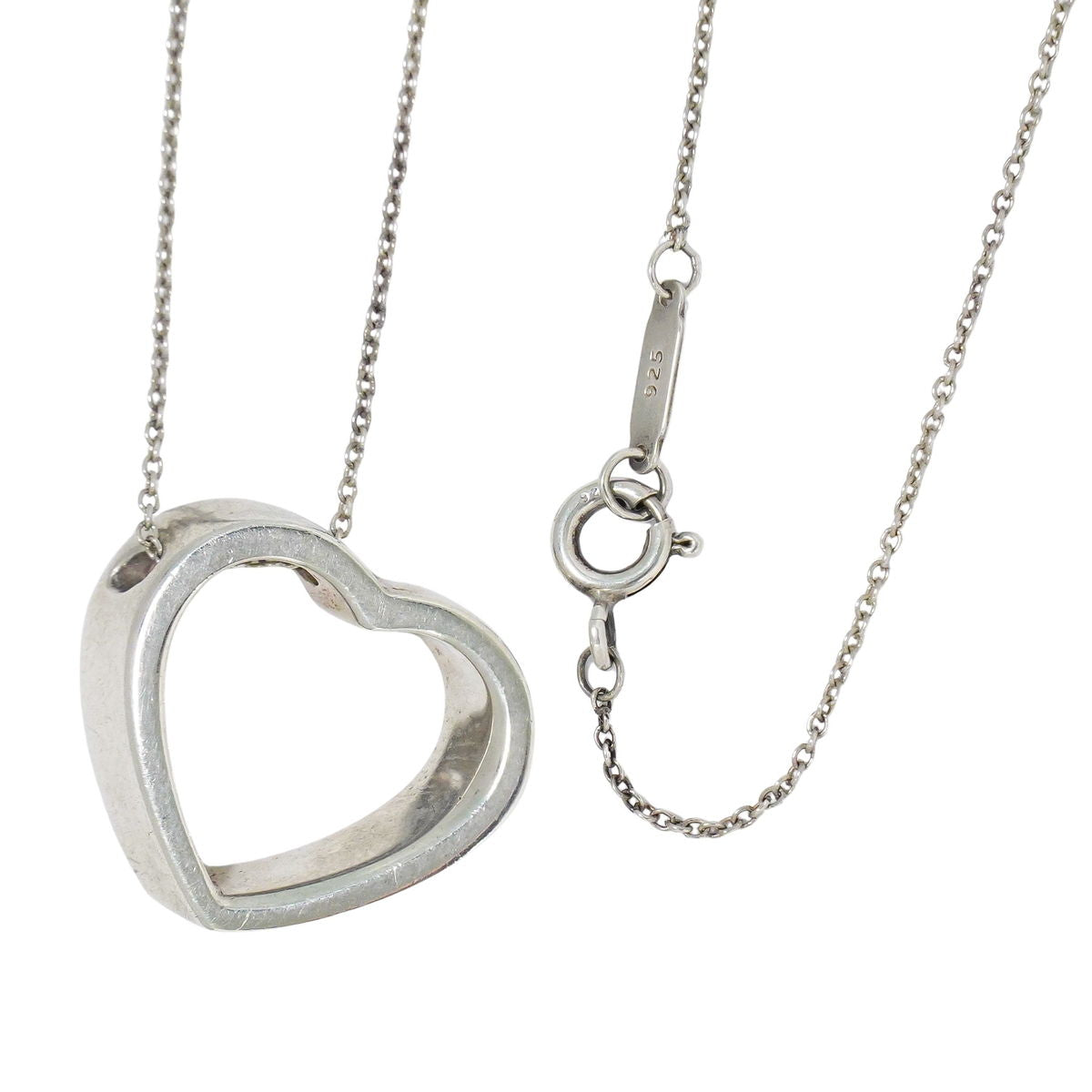 TIFFANY & Co. ジオメトリックハート 925 ネックレス シルバー