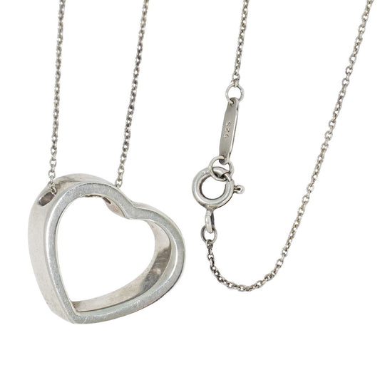 TIFFANY & Co. ジオメトリックハート 925 ネックレス シルバー