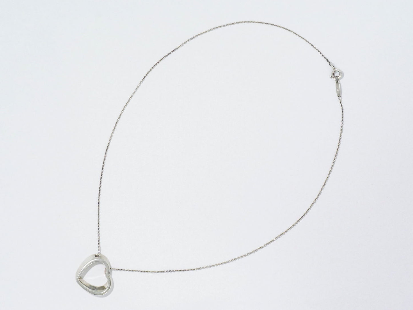 TIFFANY & Co. ジオメトリックハート 925 ネックレス シルバー