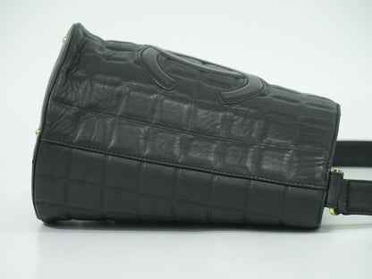 CHANEL ココマーク チョコバー ショルダーバッグ ブラック