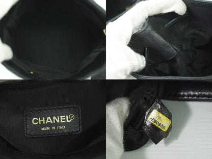 CHANEL ココマーク チョコバー ショルダーバッグ ブラック