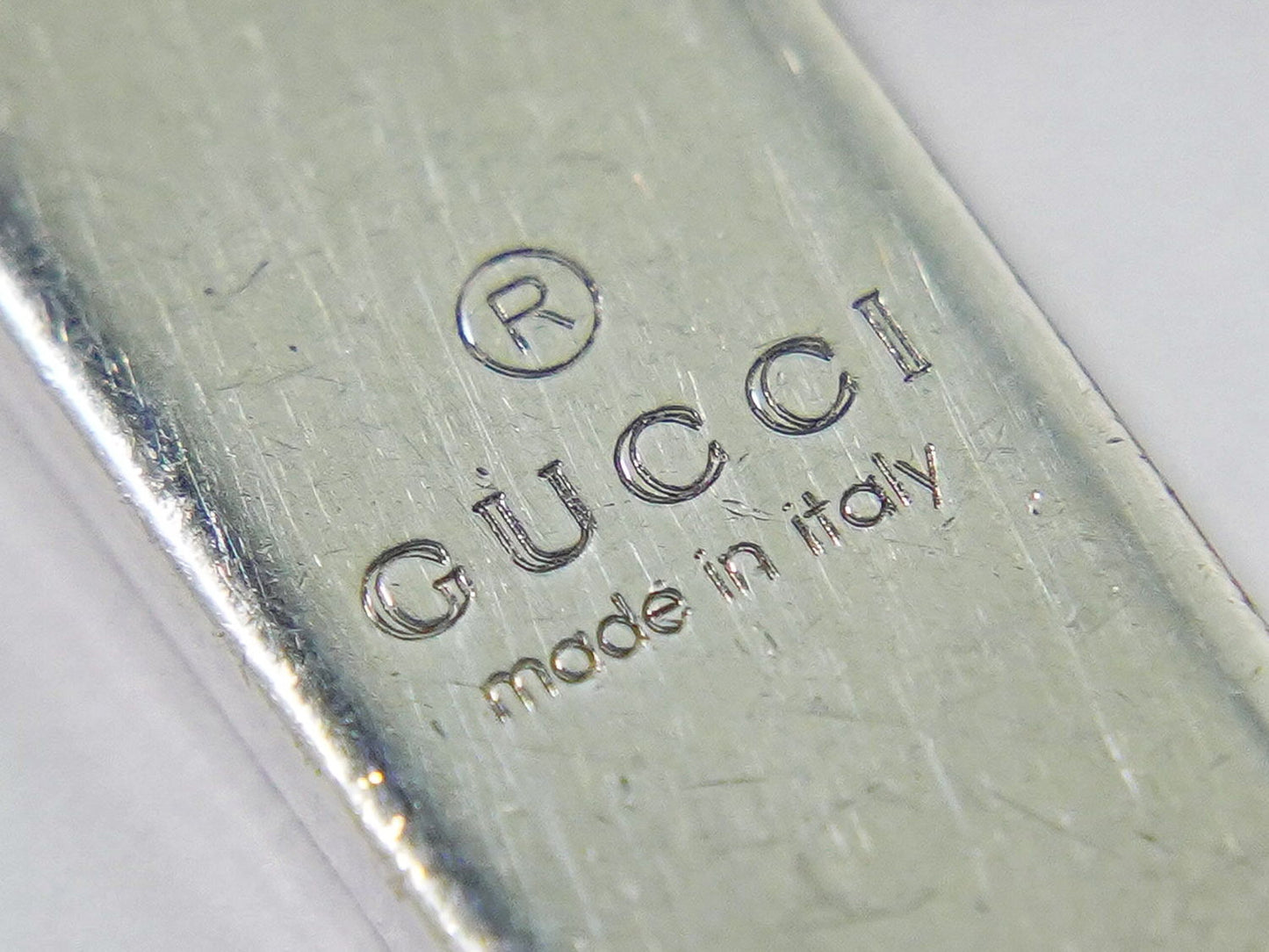 GUCCI ロゴプレート 925 ブレスレット 19 シルバー