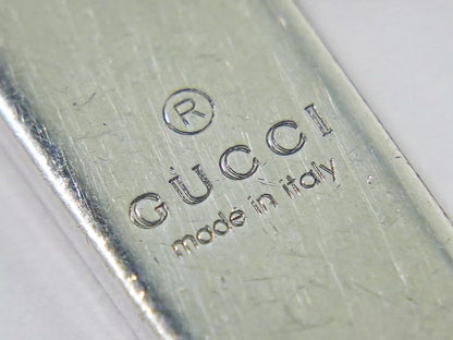 GUCCI ロゴプレート 925 ブレスレット 19 シルバー