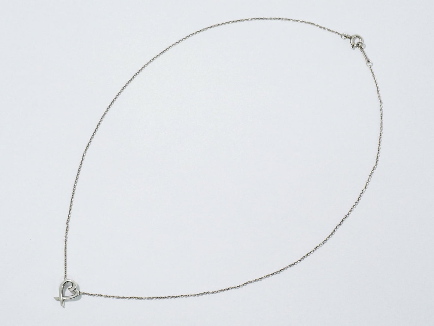 TIFFANY & Co. ラビングハート AG925 ネックレス シルバー