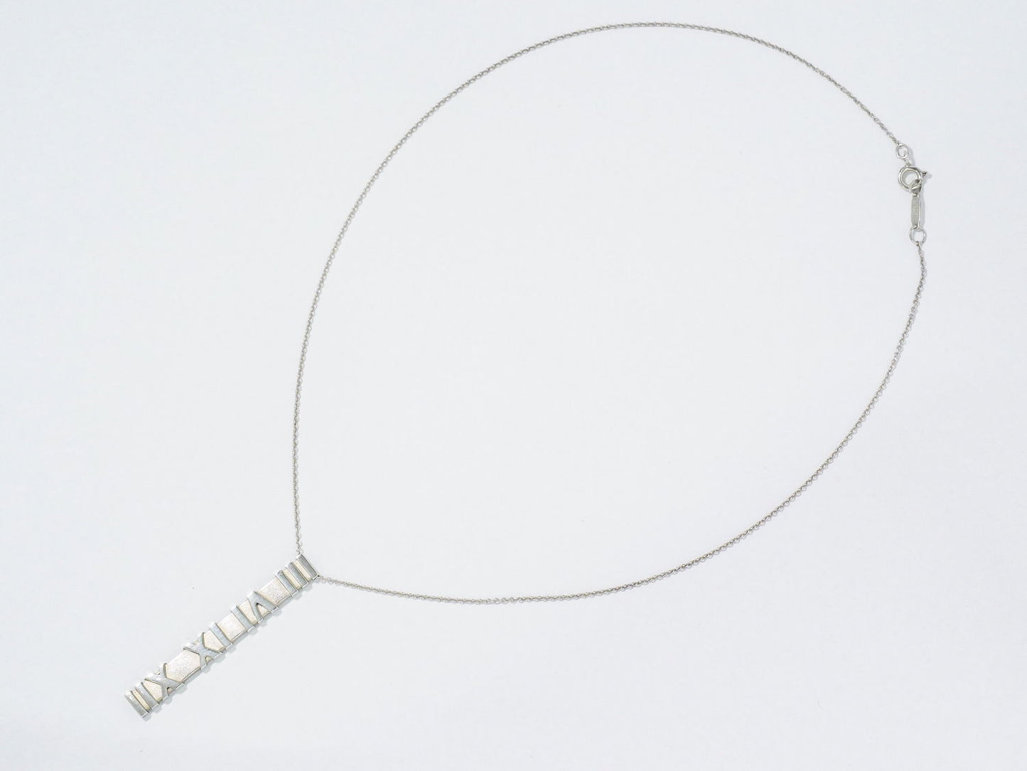 TIFFANY & Co. アトラス バー プレート 925 ネックレス シルバー