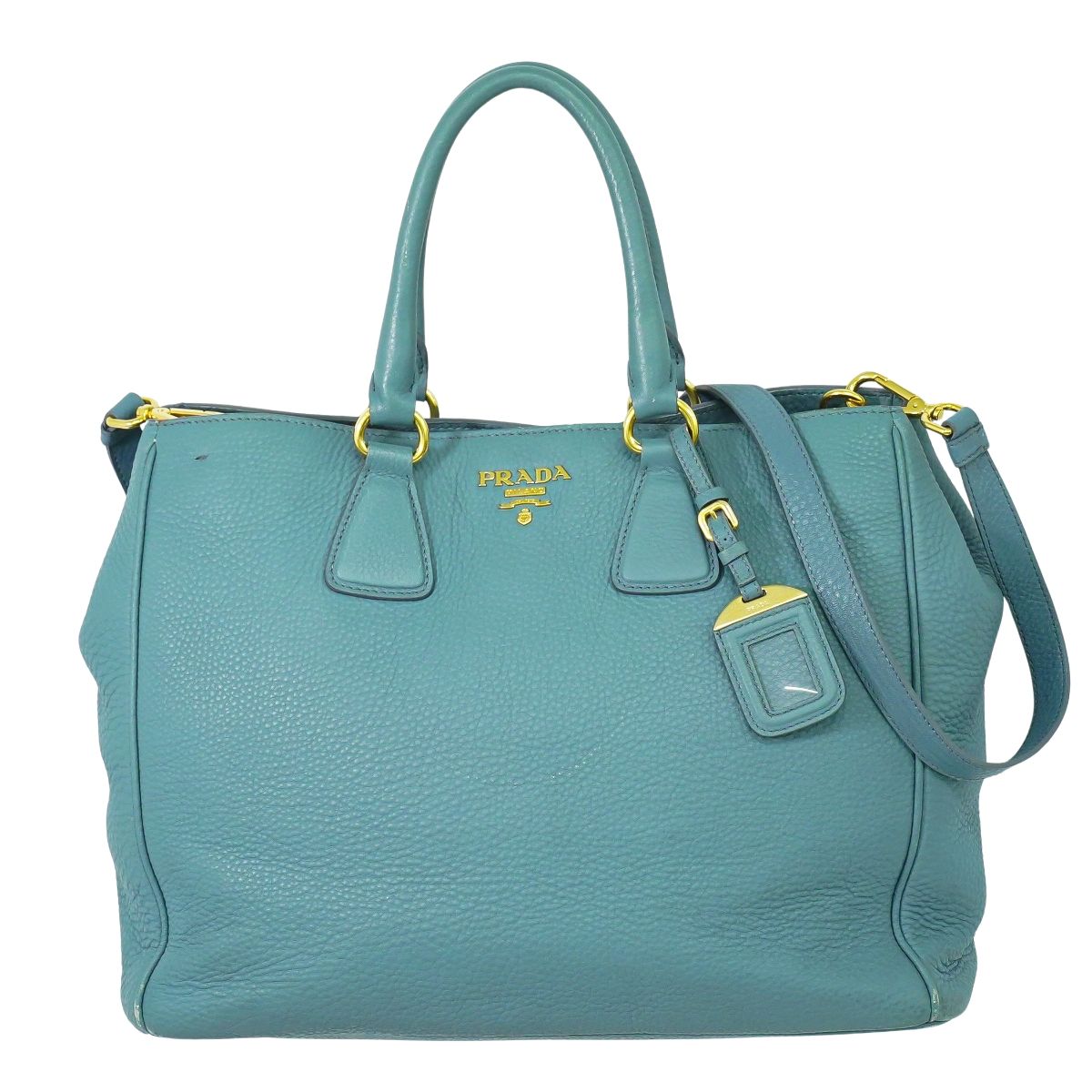 PRADA 2WAY ショルダーバッグ ライトブルー