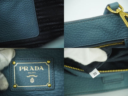 PRADA 2WAY ショルダーバッグ ライトブルー