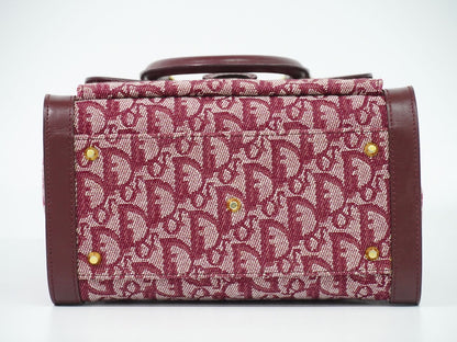 Christian Dior トロッター ハンドバッグ ボルドー