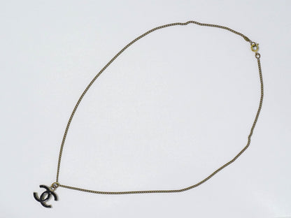 CHANEL ココマーク ネックレス GP ブラック