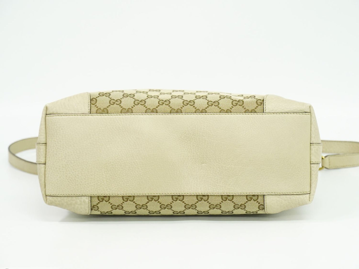 GUCCI GGキャンバス 2WAY ショルダーバッグ ベージュ アイボリー 326514